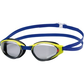 Swans SR-81PPAF CLA Swimming Goggles, Clear x Polarized Smoke, ASENDER Racing, Cushioned, Made in Japan, Fina Certified