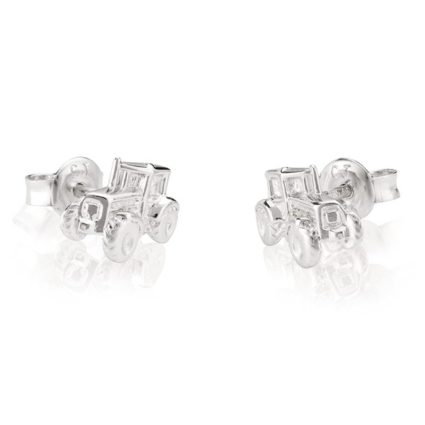 NKlaus Pair of 10 x 7 mm Tractor Stud Earrings