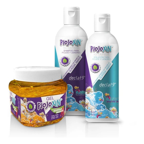 Kit Anti Piojos Piojoxin Shampoo + Peine + Gel +