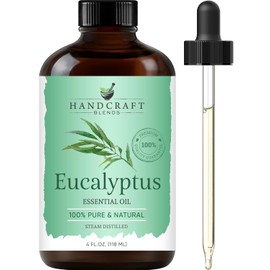 Handcraft Blends P&J Trading Handcraft Eucalyptus Essential Oil - Huge 4 OZ - 100% Pure & Natural â€“ Premium Therapeutic Grade with Premium Glass Dropper