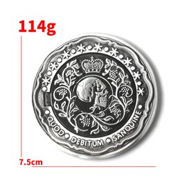 Blood Oath Marker Coin Novelty Metal Coins John Movie Props Cosplay Collecting Coin for Fans for Men Women Teen (Silver Coin)