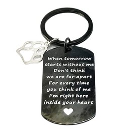 Pet Memorial Gifts Pet Memorial Keychain Loss of Pet Sympathy Gift for Women Men Remembrance Gift for Pet Lover Pet Loss Gift Pet Owner In Memory of Dog Cat Pet Gift Pet Keepsake Pet Sympathy Keychain