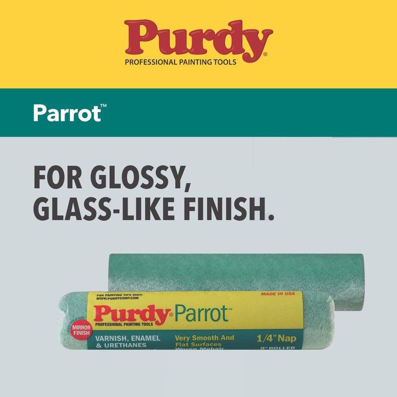 Purdy 140626040 Jumbo Mini Parrot Roller Cover Replacements, 2-Pack, 6-1/2