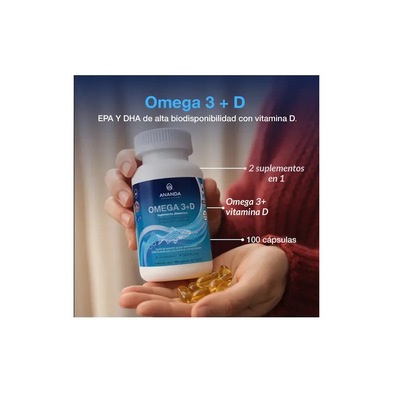 Omega 3 Vit D Alta Absorción Puro Concentrado 1500mg 100cap