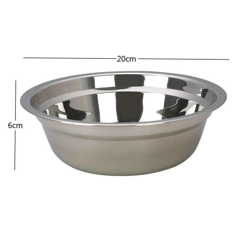 Waikhomes Deep Mixing Bowl, 6-Pack Serving Bowl Stainless Steel, Prep
