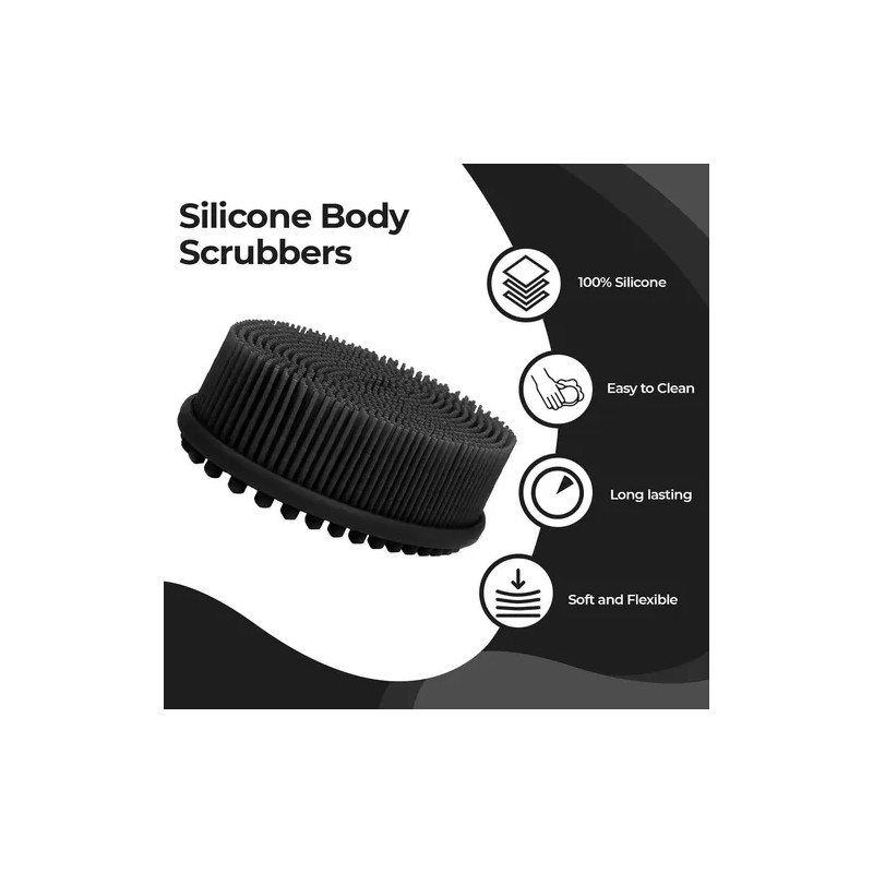 Juego 2 Cepillos Corporales Exfoliantes Silicón