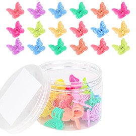 ANBALA Butterfly Hair Clips for Women Girls, 18 Pack Colorful Small Claw Clips, Y2K Cute Hair Accessories for Girls