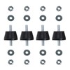 Daisypower Air Conditioner Rubber Anti-Vibration Mounts Pad, Shock Absorbing Isolator