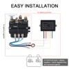 WATERWICH 12V 250A Winch Solenoid Relay Contactor+2pcs Wireless Winch Remote