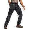 CQR Men's Flex Ripstop Tactical Pants, Water Resistant Stretch Cargo