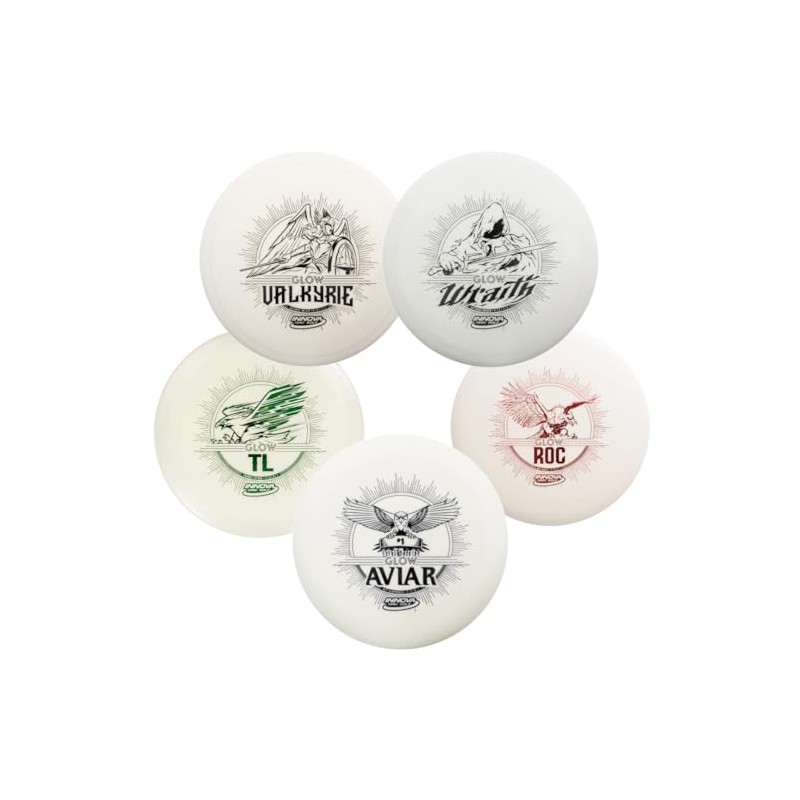 INNOVA Glow Disc Golf Starter Set – 140-180g – DX