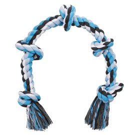 LosFong Indestructible Dog Toys for Aggressive Chewers – Tough Rope Chew Toy with 5 Knots, 3 Feet, Perfect for Large & Medium Dogs, Helps Clean Teeth and Ideal for Tug of War