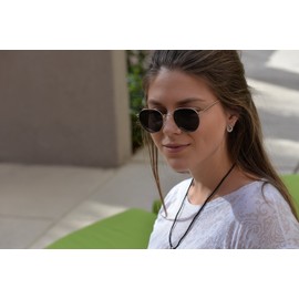 Black Satin Rope Necklace | 22 Inch | Hypoallergnic Silk Cord | Jewelry Gift for Any Age