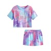 100% Cotton Tie Dye Crop Top & Shorts Clothes Set