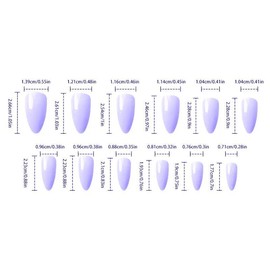 Rose Pattern Fake Nails with Nail File & Tape, 24pcs Removable Almond Matte False Nails for Women Girls DIY Nail Art, Effortless Press on Nails Set, Christmas Gift