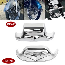 Unbranded Front & Rear Mudguard Fender Tip Trim For Harley Road King Heritage Softail FLHT