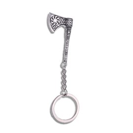 Viking Axe Keyring Nordic Rune Warrior Symbol Amulet Keychain Charm Gift For Men