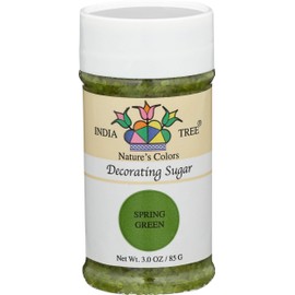 India Tree, Decorating Sugar Spring Green, 3 Ounces