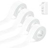 4 Rolls Label Tape Suitable for Label Printers Waterproof Label