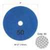 HARFINGTON 5pcs Diamond Polishing Pads 3" Grits 50 Wet/Dry Polish