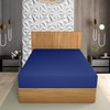 HOME ACE Royal Blue Single Bed Sheet - Fitted Sheet,