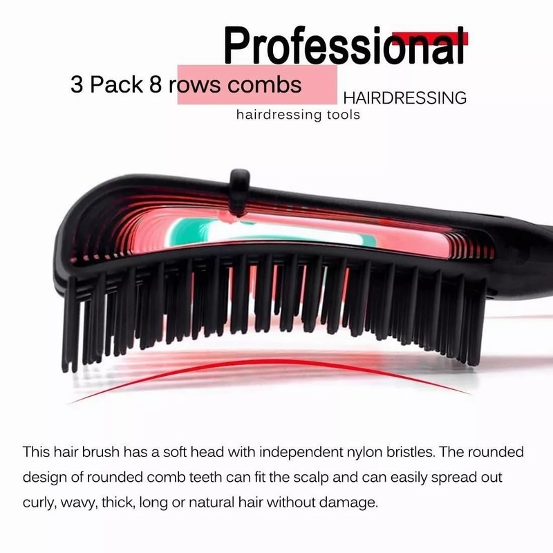 TOBEAUTY Cepillo para Cabello Rizado, Peine Desenredar Rizos el Tangle