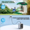 Smart Bird Feeder with Camera Solar Powered, 2.5K HD AI