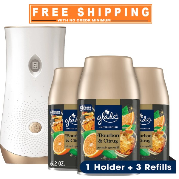 Glade Automatic Spray Air Freshener, Bourbon & Citrus, 1 Device