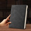 Hongmeru A5 Lined Notebook - PU Leather Hardback Notepad with