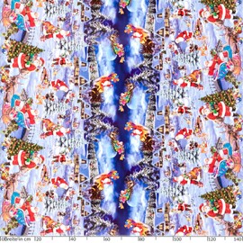 ANRO Oilcloth Tablecloth Oilcloth Tablecloth Christmas Red Christmas 120 x 140 cm