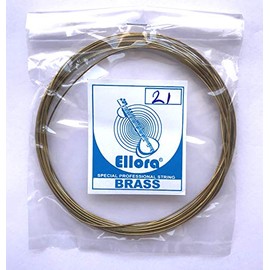 Brass String Coil Gauge 21, 0.775 mm, 0.030 inch For Sitar Veena Surbahar