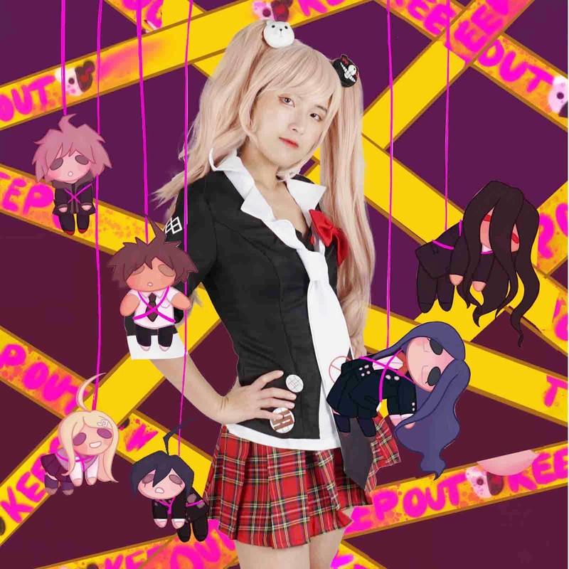 CoolChange Junko Enoshima Cosplay Costume for Danganronpa Fans Size M