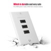 Bewinner 3-Port HDMI Wall Plate with Adapter, ABS Wall Mount