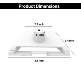 Starlink Mini Mount White Mini Adapter Mount for Starlink Mini Mounting Kit,Starlink 1/4 Inch Nut Bracket and Tripod Mount for Starlink Mini