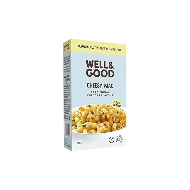 Well & Good Vegan Cheesy Mac Traditional Cheddar 110 g