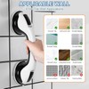 Pack of 2 Shower Handles with Suction Cup, 30 cm,