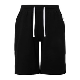 Ulla Popken Ladies Jersey Shorts Wide Leg Contrast Stripes 832199 Black 56W/32L, black