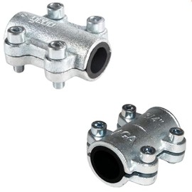Malleable Iron Repair Clamp Sealing Clamp GEBO/AGAFLEX – 3/8 Inch to 2 Inch (2 Inch)