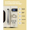 COMFEE' Retro Small Microwave Oven With Compact Size, 9 Preset