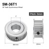 uxcell 5M-36T-1B Timing Belt Pulley 1" Bore, 36 Teeth Aluminum
