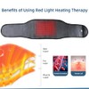 HONGJING Massage Back Brace, Red Light Heating for Lower Back