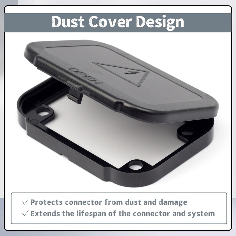Erchon 50A Plug Mounting Panel with Dust Cover Compatible with