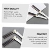 Baluue 2pcs Stainless Steel Folding Comb for Men Portable Wide