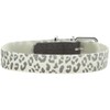 Convenience Reflect Glow Collar S (40), White Leopard Print