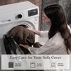 OHSIO Couch Cushion Covers for Sectional Sofa, Stretch Soft Sofa