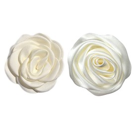 Milk White Flowers Hair Clip Artificial Camellia Rose Flower Alligator Hair Pins Milk White Floral Hair Clip