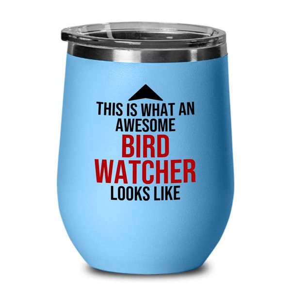 Bird Lover Blue Edition Wine Tumbler 12oz - Awsome Bird