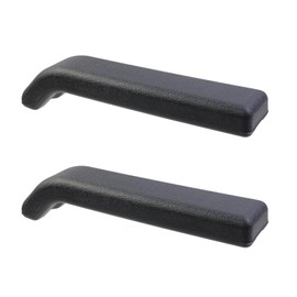 Nicerity 2Pcs Full Length Padded Armrest 10.23" Long Wheelchair and Transport Chair arm Cushions for for Power Scooter, Chairs, DIY Install (Black)