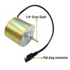 Highwild 12-Volt 1/8" Shaft Feeder Replacement Motor & 12-Volt Solar
