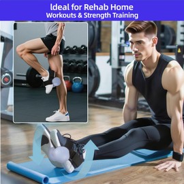 Dumbbell Foot Attachment (Monkey Feet Design) - Adjustable Ankle Strap for Tibialis Training, Shin Splint Relief, Hip Flexor Raises, Hamstring Curls & Leg Extensions - Home Gym Weight Lifting Straps